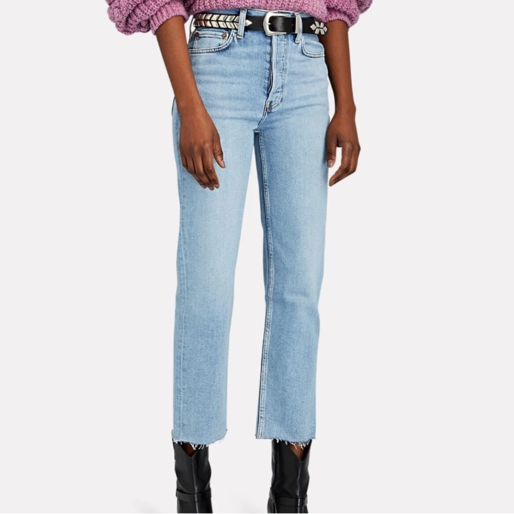 Redone 70s High Rise Stove Pipe Jeans size 26